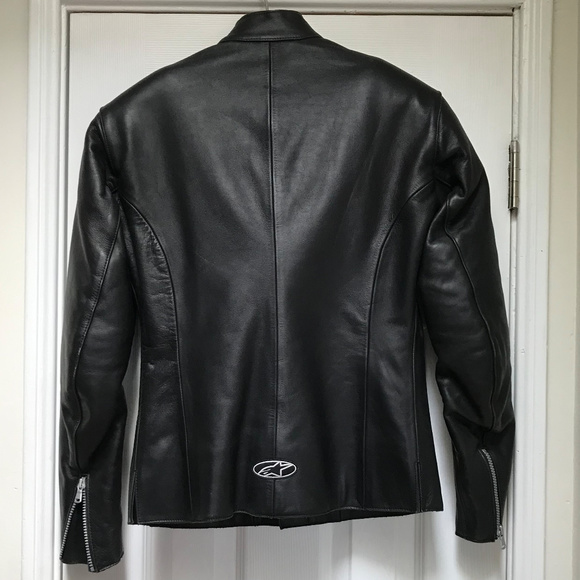 Alpinestars leather motorcycle jacket sz 4 - Picture 2 of 8